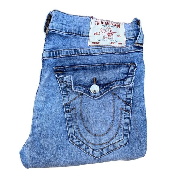 True Religion Jeans Size 34 RICKY Blue - Picture 1 of 8